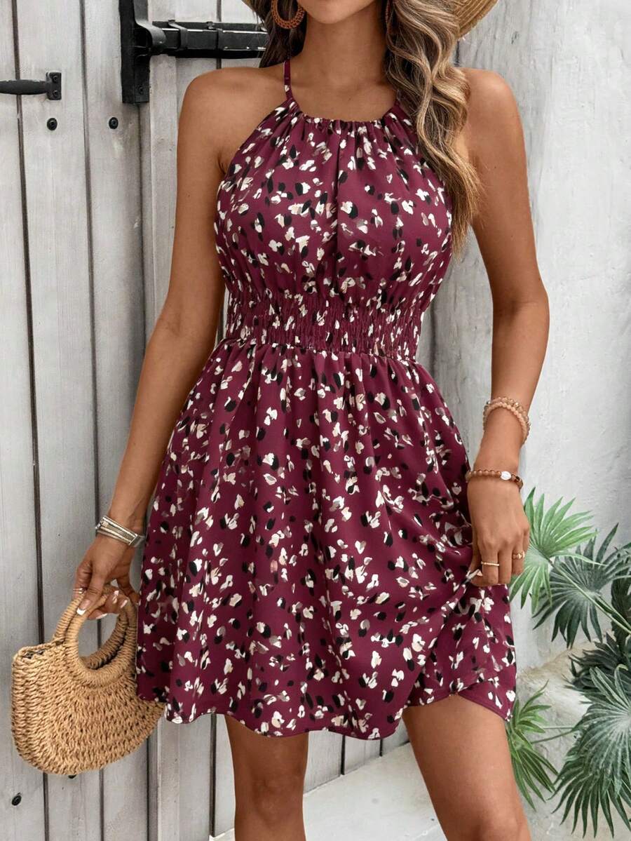 Women Short Dresses - 紫羅蘭色 - 查看 1