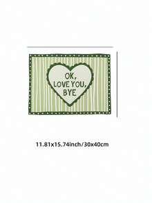 1pc Frameless Love You Goodbye Striped Quote Wall Art, Funky Decor For Dorm, Bedroom, Party Gift - Stripe - View 10