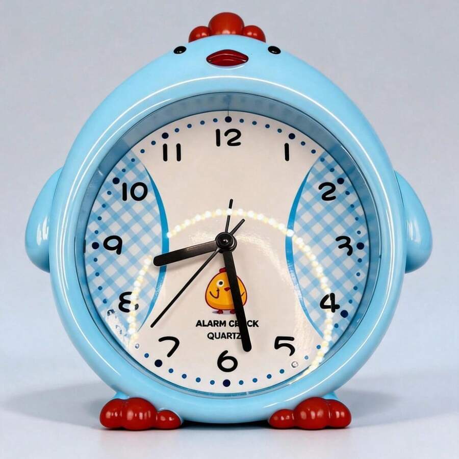 Unisex Practical Style For Bedroom And Office Desk Clock - Blue - View 1