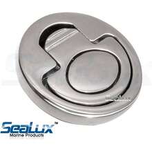 316 Stainless Steel Round Spring Loaded Flush Lift Handle Pull Ring 2" Dia. - Multicolor - View 7