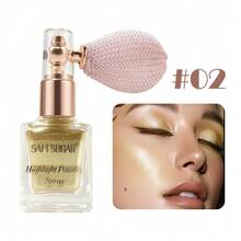 SAM SUGAR Fine Shimmer Brightening Contour Highlighter Powder, Riasan Panggung Tahan Keringat dan Tahan Lama, Semprotan Tubuh Berkilau - MultiWarna - View 15