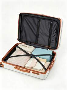 3 Pieces ABS Luggage Set, Silent Universal Wheels, Waterproof & Wear Resistant, Ideal For Business, Long Travel & Students - Multicolor - View 5