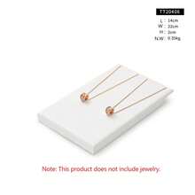 Oirlv Luxury Jewelry Display Stand PU Leather With Glossy Finish For Rings, Earrings, Necklaces, And Other Jewelry Display Props - White - View 11