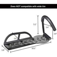 Soporte de pared para bicicleta Dirza para cochera, sistema de almacenamiento vertical para cobertizo de bicicleta fácil de colgar/desmontar resistente soporta hasta 65 libras con tornillos, color negro - Multicolor - Ver 4