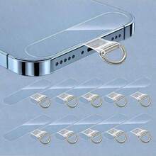 10pcs Universal Phone Lanyard Durable Detachable Strap With Card Pad Smartphone Sticker Tether Pad - Multicolor - View 1