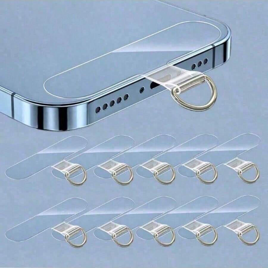 10pcs Universal Phone Lanyard Durable Detachable Strap With Card Pad Smartphone Sticker Tether Pad - Multicolor - View 1