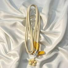 1pc Miniature Floral 3D Pendant, Phone Strap, Crossbody Chain, Universal Phone Case Accessory For Women. - Multicolor - View 9