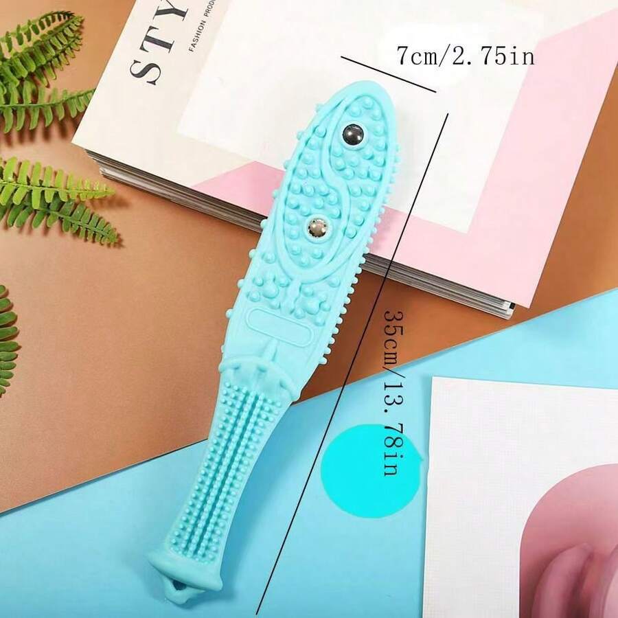 矽膠按摩板,可愛背部敲擊器,適用於頸部、腿部與背部,全身健身敲擊按摩器 - 彩色 - 查看 1