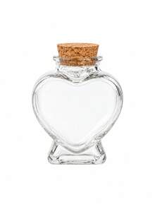 Custom 1pc Pet Memorial Keepsake Jar, Personalized Dog/Cat Fur And Ashes Memorial Urn, Heart-Shaped Glass Memorial Bottle, Pet Loss Sympathy Gift - Multicolor - View 7