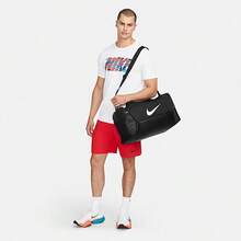 Túi duffel vải Nike Brasilia 9.5 in logo, dung tích lớn, di động, dùng cho du lịch và tập luyện, túi gym unisex DM3976-010 - màu đen - Xem 7