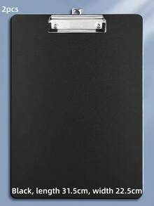 2pcs A4 Clipboard Desktop Portable Handheld Writing Board Menu Board For Office And Students Back To School, First Day Of School - White - View 7