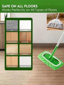 Super Absorbent Reusable Mop Cloth, Dry & Wet Flat Mop Pad, Washable Mop Pad, Suitable For Hardwood Floor Cleaning: Durable, Dry & Wet Use, Mop Head Not Included, High Absorbency Material, Cleaning Supplies, Home Essentials - Multiple Styles - View 7
