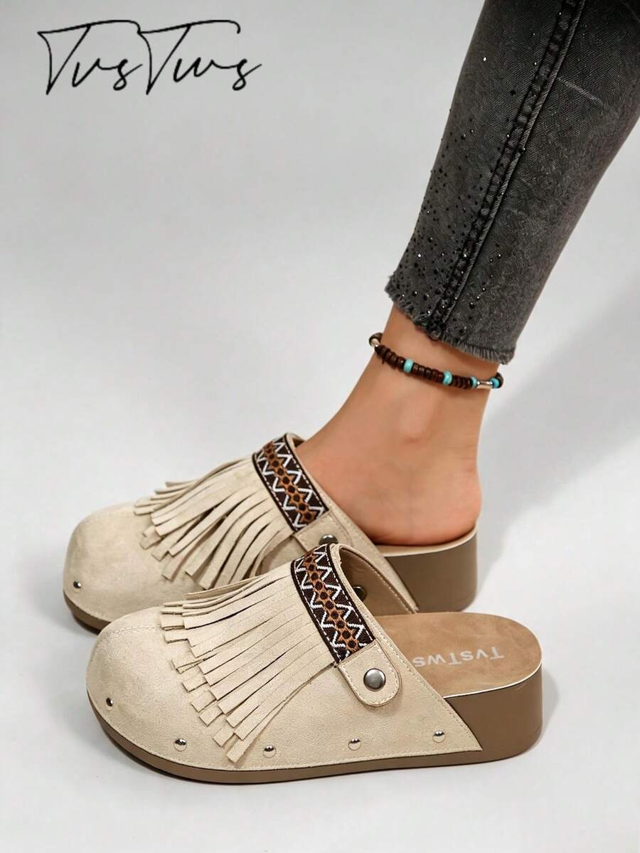 Women's Shoes: New Boken Ultra-Light Chunky-Heel Loafers – Casual, Retro, Mori Style, Punk-Inspired, Date-Appropriate, And Vacation-Ready - Beige - View 1