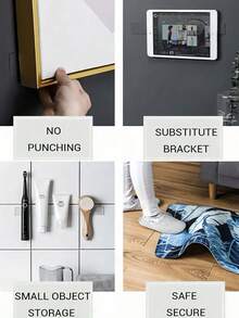 1 件透明纳米双面胶带，强力粘合，无需钻孔固定贴纸，适用于 DIY 工艺品、汽车装饰、玩具、家庭和办公室日常使用 - 無色 - 查看 6