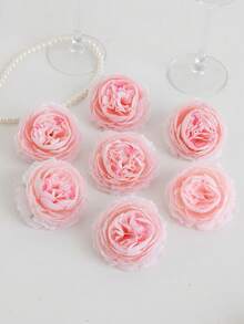 400/12/24/36pcs Artificial Peony Flowers With Stems, Faux Peony Flower Heads For Wedding Party Decoration, Cake Decoration, Home Living Room Table Centerpiece, Fake Plants, Autumn Decor, Room, Desk, Room Decoration Supplies - Baby Pink - View 8
