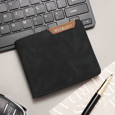Men's Wallet, Multi-Card Slot Coin Purse Trifold Wallet, Suitable As Christmas, Father's Day, Birthday Gift