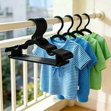 10/1pc Non-Slip Plastic Hangers, Wardrobe Storage Rack, Suitable For Pants, Coats, Dresses, Shirts And Sweaters. Lightweight And Durable, Ideal For Organizing Home, Bedroom And Closet. Daily Clothing Storage Accessory. Dorm Essential - Multicolor - View 9