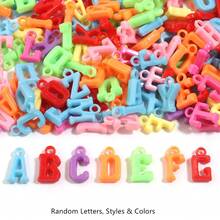 27g Pack (Approx. 100pcs) Colorful Acrylic Letter Charms, DIY Jewelry Making Accessories, Suitable For Necklaces, Bracelets, Earrings, Clothing And Shoes Decoration - Alphabet Pendant - View 18
