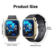 Reloj inteligente resistente al agua, llamadas/marcación inalámbrica, múltiples modos deportivos, recordatorio y rechazo de llamadas, notificación de SMS, fondo de pantalla personalizable, compatible con teléfono/Android - Multicolor - Ver 8