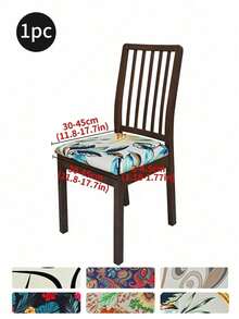 Waterproof Stretch Printed Dining Chair Slipcover, Machine Washable Removable Elastic Cover With Drawstring, Universal Milk Fiber Furniture Protector, Stain Resistant Anti-Scratch For Kitchen, Office & Pet Friendly Homes - Multicolor - View 23