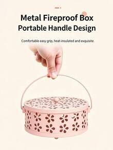 1pc Exquisite Mosquito Coil Holder With Lid, Fire-Resistant Incense Burner, Suitable For Indoor And Outdoor Home Use, Decorative Aromatherapy Burner With Ash Tray, Stable Base, Elegant Design, Suitable For Bedroom, Patio, Camping, Travel And Daily Home Decor - Multiple Styles - View 6