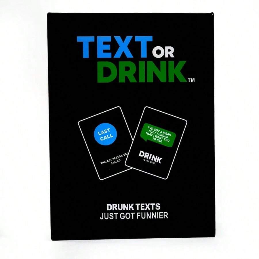 Text Or Drink 卡牌遊戲派對桌遊 - 白色 - 查看 1
