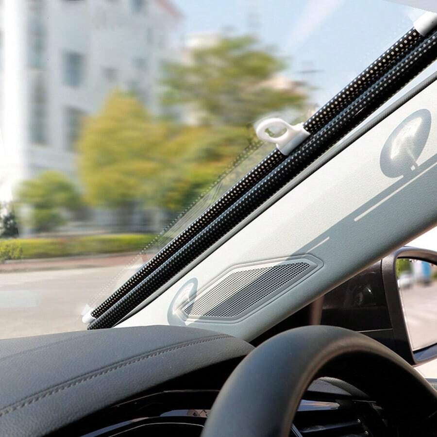 1pc Car Windshield Sun Shade, Aluminum Foil Composite Material, Reflective, Heat Insulation, UV Protection, For Car Owners, Commuters, Road Trips, Families With Cars, Reduces Temperature By 10-15℃, Blocks 80%-90% UV Rays, Anti-Glare, Protects Interior, Car Sun Shade, Windshield Sun Shade
