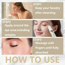 YUITIKUE Roller Ball Eye Serum, Hydrating Firming Eye Skin Care Essence, Portable Roll-On Eye Treatment For Under Eye Area, 20ml Moisturizing Eye Lotion For Women, Refines Eye Texture, Ideal For Daily Morning & Night Eye Skincare Routine - 20ml - View 8
