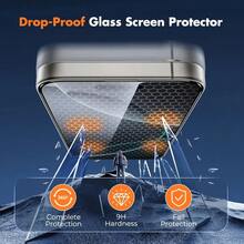 CASECOPS 1-Piece High Definition Tempered Glass Screen Protector, For IPhone 18 Pro Max/18 Pro/17 Pro Max/17 Pro/17 Air/17 E/17/16 Pro Max/16 Pro/16 E/16 Plus/16/15 Pro Max/15 Pro/15 Plus/15/14/13/12/11 Series, Full Coverage, Anti-Fingerprint, Anti-Scratch, With Automatic Mounting Tools And Automatic Alignment Tools, Suitable For Daily, Office And Home Use, High-Quality Cell Phone Accessories - 1 Piece - View 6
