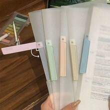 5 Set Map Transparan A133.33cm dengan Bukaan Samping yang Dapat Diputar, Tahan Air & Debu, Kotak Penyimpanan File, Cocok untuk Dokumen Sekolah, File Kantor, Kertas Seni, Perlengkapan Sekolah, Organizer Meja Minimalis Kapasitas Besar - MultiWarna - View 5