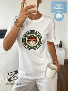 Women T-Shirts - 白色 - 查看 1
