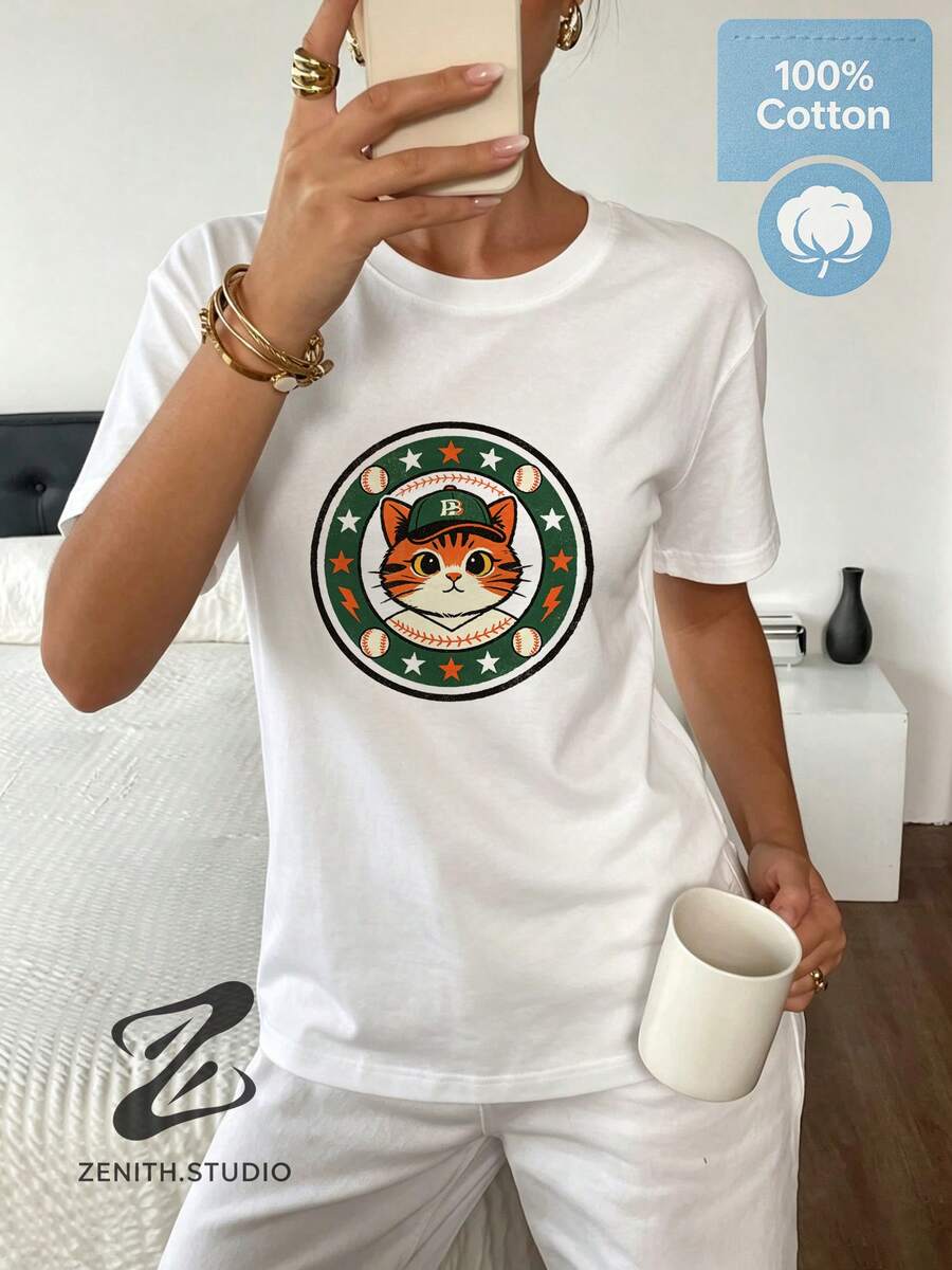 Women T-Shirts - 白色 - 查看 1