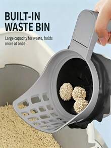New Filtered Cat Litter Scoop, Easy Cat Waste Cleaning Trash Can, Poop Storage Box, Cat And Dog Waste Cleaning Supplies - Multicolor - View 5