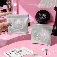 Tas Penyimpanan Aksesori Kartun Hello Kitty Kawaii Sanrio, Tas Penyimpanan Kosmetik Portabel, Headphone, Lipstik, Tas Kemasan Tambahan untuk Perjalanan - Tas Penyimpanan Perhiasan - View 6