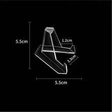 24pcs Transparent Acrylic Mini Display Stands, Clear Minimalist Design, Can Support Photo Frames, Cards, Posters, Also Can Hang Holiday Decorations, Suitable For Office Desks, Shelves, Bulletin Boards, Compact Theme Card Holder Display Props - A - View 5