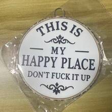 1件 S/M 復古金屬牆面裝飾牌「This Is My Happy Place」農舍風牆飾,適用居家、花園、農場、酒吧、咖啡廳,秋季感恩節、聖誕節、喬遷禮物 - 多款式 - 查看 13