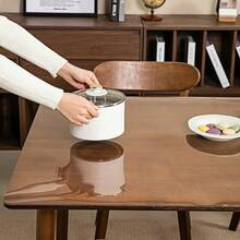 Wipe Clean Clear PVC Table Protector, Waterproof Transparent Tablecloth Mat For Household Dining Tables - 300cm X 140cm - View 10