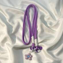 1pc Miniature Floral 3D Pendant, Phone Strap, Crossbody Chain, Universal Phone Case Accessory For Women. - Multicolor - View 7