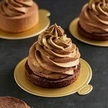 51/102pcs Round Mini Gold Mousse Cake Bases, Disposable Greaseproof Cupcake Bottoms, Durable Dessert Cardboard With Easy-Grip Handles, Suitable For Wedding, Birthday Party, Baking - View 10
