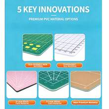 1PC A3 Self-Healing Cutting Mat, Large Manual Workbench Protective Mat With Measuring Grid, Durable Non-Slip Mat For Students Writing Drawing, Paper Cutting, Scrapbooking, Quilting, Sewing, Vinyl Craft DIY Art Supplies - A3 - View 3
