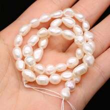 1String 36cm Natural Freshwater Pearl Beads Nugget Beaded For Jewelry Making DIY Charm Bracelet Necklace Accessories - Nugget Pearl - View 9