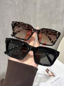 1/2/3 Pairs Women's Vintage Square Sunglasses, Perfect Blend Of Classic And Modern, Suitable For Vacation, Party, Daily Life, Driving, Travel, Fits All Face Shapes - Multicolor - View 18