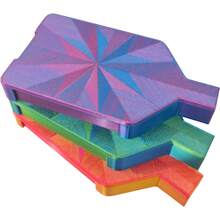 Diamond Painting Tray With Lid, Multi-Color Compartment Diamond Painting Storage Box, Suitable For 5D Diamond Stickers, Rhinestones, Beads And Other Diamond Painting Accessories Storage Tray - View 1