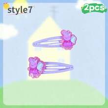 Peppa Pig 2/6 قطع مشابك شعر بيبا بيج اللطيفة، مشابك الغرة، إكسسوارات مشابك الشعر، أفضل هدية عطلة للأصدقاء، ديكور أجواء الحفلة، ديكور حفلة مثالي، هدية صديق مثالية، هدية عيد ميلاد، هدية صغيرة، أشياء صغيرة رخيصة - متعدد الألوان - مشاهدة 17
