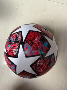1 Size 5 Standard Indoor/Outdoor Universal Match Training Ball Gift Inflatable PU Leather Pink Soccer Ball (Deflated) - Pink - View 5
