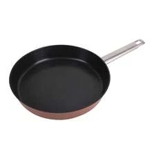 Ensemble de cuisine San Ignacio avec poêles à frire de 24/28/30 cm + rôtissoire de 24 cm, batterie de cuisine complète, matériaux durables et pièces pratiques pour la maison - Grille en bronze - Voir 4