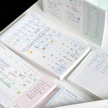 50pcs Multi-Layout Planner Refill Pages, Monthly Planner Health Dashboard Daily Plan Tracker Inserts, Loose-Leaf Notebook Inner Pages, School Supplies, Back To School Supplies, Habit Schedule Notebook Binder Refill Pages - A - View 3