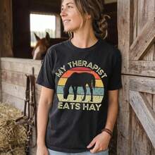 Women T-Shirts - 黑色 - 查看 1