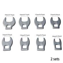 8pcs Interchangeable Open End Wrench Set, Includes Replaceable Open End Wrench Heads, 3/8" Dual-Purpose Wrench Heads, Angle Wrench, Adjustable Wrench Set With Interchangeable Heads, 3/8" Interchangeable Head Crowfoot Wrench, Adjustable Open End Head, Quick Ratchet L-Shaped Ratchet Wrench - A - View 11