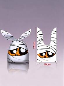 Gift For Her/Him 15pcs/30pcs Plastic Rabbit Ear Gift Bags, Suitable For Halloween Party Favors, Rabbit Theme Snack Bags With Ears, Suitable For Birthday, Easter And Spring Decoration - Decorative Packaging Bags - How Much - View 13
